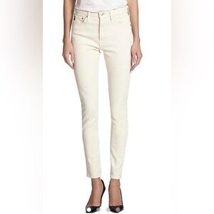 AC for AG Alexa Chung Cream High-Rise Jeans Size 26 – Rare Collab